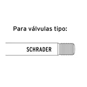 Inflador calibrador de cabeza doble, profesional, TRUPER