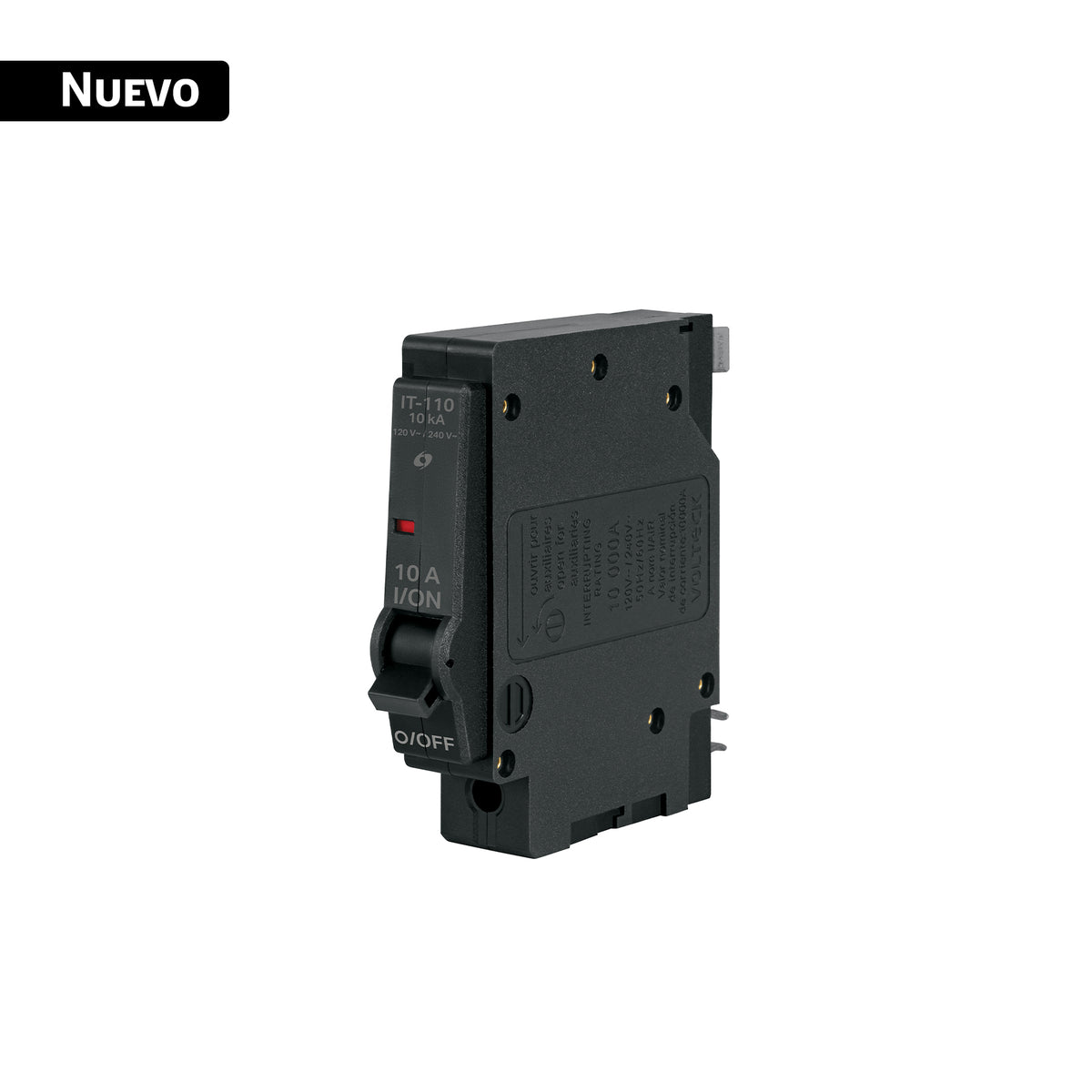 Interruptor de 1 polo 10A, enchufable, VOLTECK