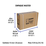 Interruptor de 3 polos 15A, enchufable, VOLTECK