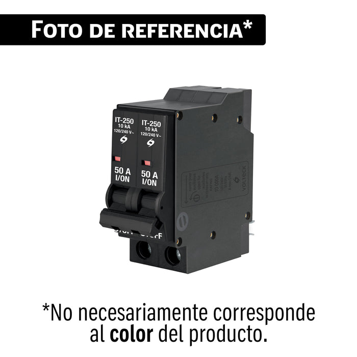 Interruptor de 2 polos 63A para riel DIN, VOLTECK