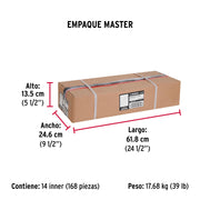 Jaladera de 160mm, línea Moderna, níquel, HERMEX