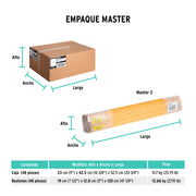 Jalador base plástico de 40 cm, con bastón de madera