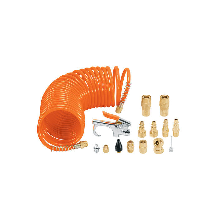 Juego de 15 accesorios neumáticos, cuerda 1/4' NPT, TRUPER
