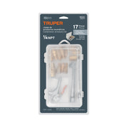 Juego de 17 accesorios neumáticos, cuerda 1/4' NPT, TRUPER