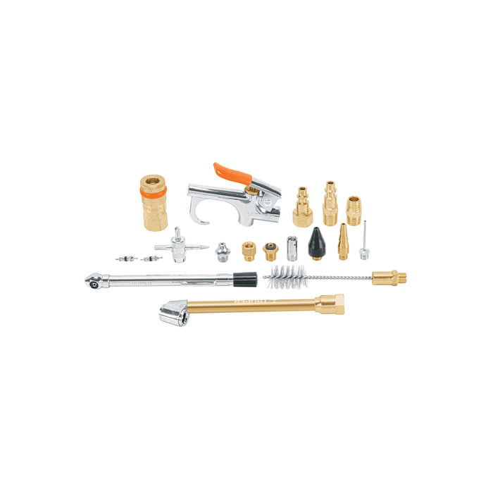 Juego de 18 accesorios neumáticos, cuerda 1/4' NPT, TRUPER