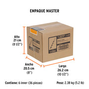 Juego de 5 brocas HSS para metal, TRUPER EXPERT