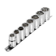 Juego de 8 dados cuadro 1/2' mm, PRETUL