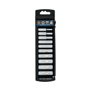 Juego de 10 dados largos cuadro 1/4' mm, TRUPER