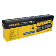 Juego de 21 herramientas 3/8' mm para mecánico, PRETUL