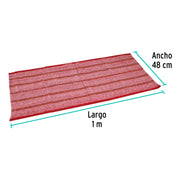 Jerga roja sarga gruesa de 1 m x 48 cm, KLINTEK