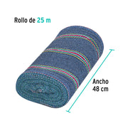 Rollo de 25 m de jerga sarga ligera azul, KLINTEK