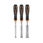 Juego de 3 formones mango Comfort Grip, TRUPER