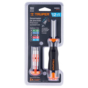 Desarmador de joyero multi puntas 12 en 1, TRUPER