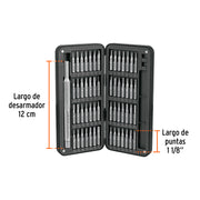 Desarmador de precisión con 56 puntas intercambiables,EXPERT