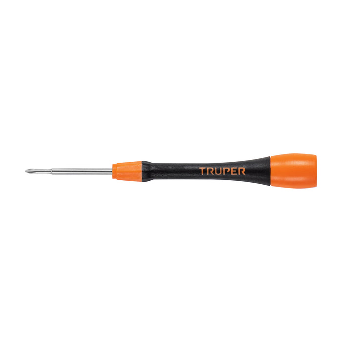 Desarmador de precisión de cruz PH0 mango ergonómico, TRUPER