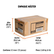 Desarmador de precisión de cruz PH0 mango ergonómico, TRUPER