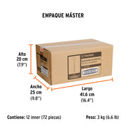 Desarmador de precisión plano de 1.8 mm mango ergonómico