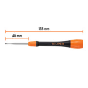 Desarmador de precisión plano de 1.8 mm mango ergonómico
