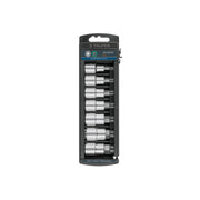Juego de 7 dados cuadro 1/2' punta hexagonal mm, TRUPER