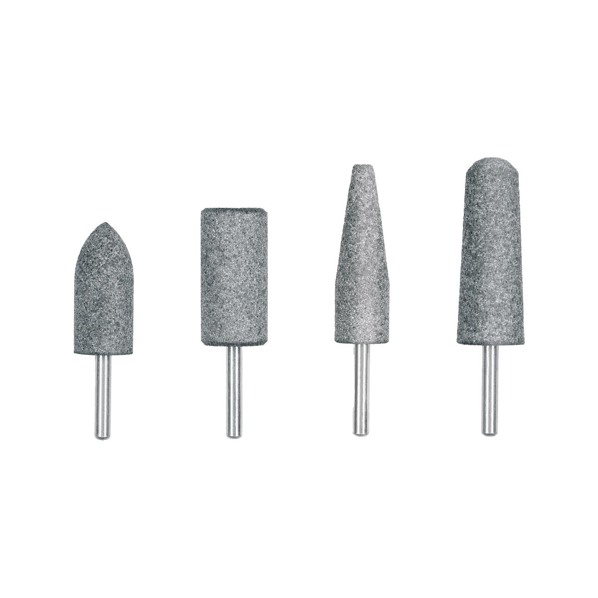 Juego de 4 piedras montadas zanco 1/4', acero inoxidable