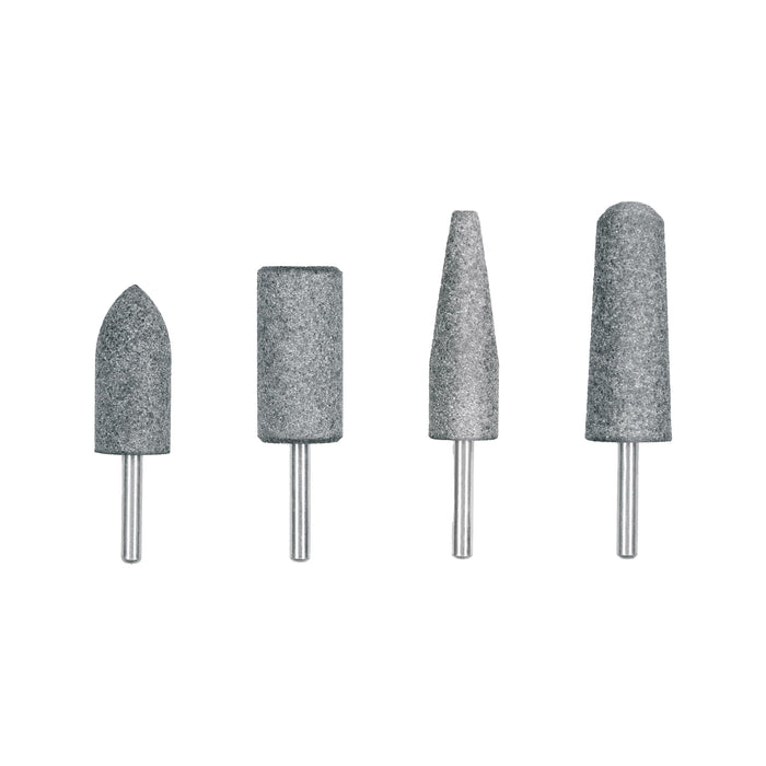 Juego de 4 piedras montadas zanco 1/4', acero inoxidable