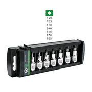 Juego de 7 dados cuadro 1/2' punta torx, TRUPER