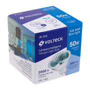 Lámpara de halógeno azul 50 W tipo MR16 en caja, VOLTECK