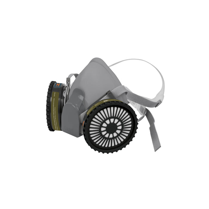 Kit respirador con cartuchos multigas, TRUPER EXPERT
