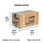 Monomando para regadera sin desviador, cromo, FOSET KUBO