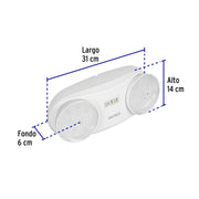 Lámpara de emergencia de 24 Leds 170 lm dirigible recargable