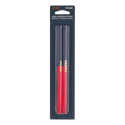 Blíster con 2 lápices 18 cm bicolor gruesos para carpintero
