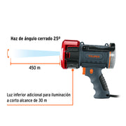 Linterna reflectora LED 2000 lm, recargable, TRUPER