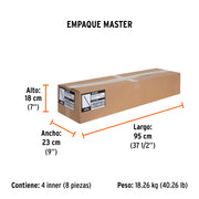 Hacha labor entera 2-1/2 lb, mango de fibra de vidrio 36'
