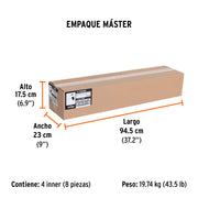 Hacha labor entera 3-1/2lb, mango de madera 36', TRUPER