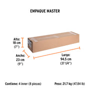 Hacha labor entera 3-1/2 lb, mango de fibra de vidrio 36'