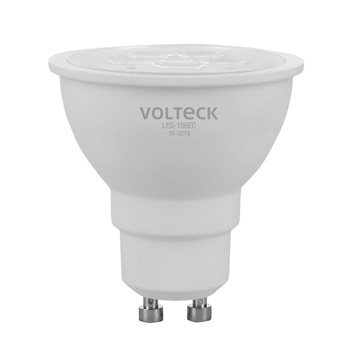 Foco LED MR16 GU10 6W (40W) 3000K luz blanca cálida, VOLTECK