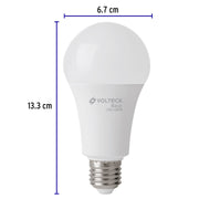 Pack 4 focos LED 16W (100W) A22, 6500K fría, 1550 lm, BASIC