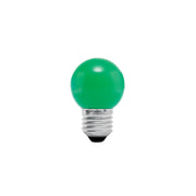 Foco LED 1 W, tipo globo G45, color verde, E26, VOLTECK