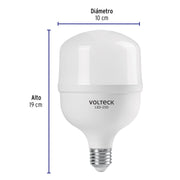 Foco LED alta potencia 30 W (250 W), 6500 K, E26, VOLTECK
