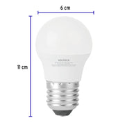Foco LED 3W (25W) A19, 3000K blanca cálida, 270 lm, blíster