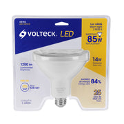 Foco LED 14 W tipo PAR38, 3000K blanca cálida, VOLTECK