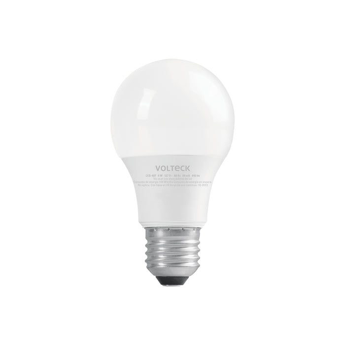 Foco LED 6W (40W) A19, 6500K blanca fría, 440 lm, blíster