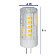 Foco LED 3 W, tipo capsula, 2700K luz ámbar, G4, VOLTECK