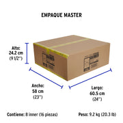 Lámpara LED tipo ventilador 50W, 5 aspas, 6500K, BASIC