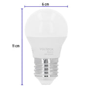 Pack 4 focos LED 8W (60W) A19, 3000K cálida, 790 lm, BASIC