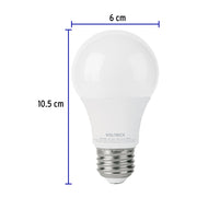 Foco LED 9W (60W) A19 6500K blanca fría, atenuable, VOLTECK