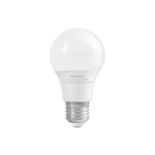 Foco LED 9W (60W) A19, 6500K blanca fría, 800 lm, blíster
