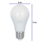 Foco LED 8W (60W) A19 6500K 3 niveles de luminosidad VOLTECK