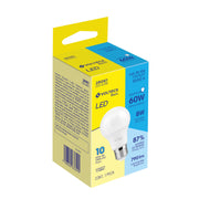 Foco LED 8W (60W) A19, 6500K blanca fría, 790 lm, BASIC
