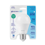 Foco LED 9W (60W) A19, sensor de movimiento, 6500K, VOLTECK